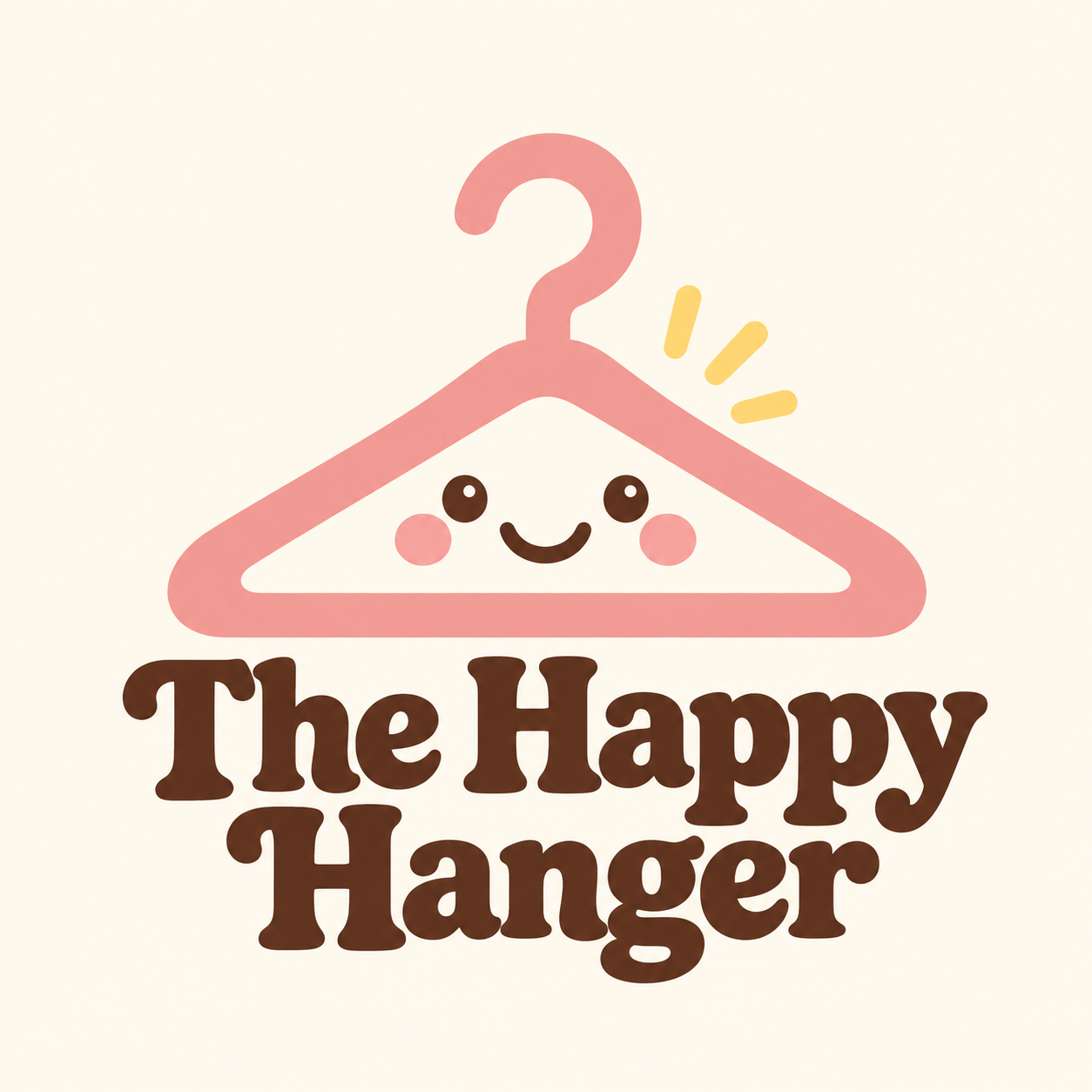 The Happy Hanger smiling hanger logo